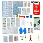 Breakwater Supply™ Waterproof Marine First Aid Kit Boat Safety Tool Kit, 100 Piece AFAK Emergency Supplies in Dry Bag, IFAK Trauma Kit for Kayaking, Jet Ski, Fishing, Surfing, Sailing, Canoeing (Red)