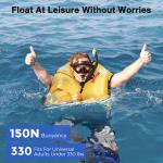 Novashion Inflatable Life Jacket with Reflectors for Kayaking