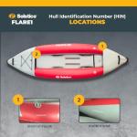 Red Solstice Flare Kayak for 1 Person