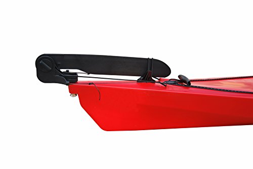 BKC SK287 Angler Touring Kayak – 14.75-Foot Solo Distance Sit-in Travel Kayak for Open Water Paddling, Collapsible Paddle Included