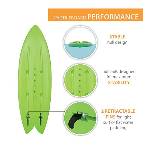Lifetime Freestyle Paddleboard, 9 Feet 8 Inch, Lime Green