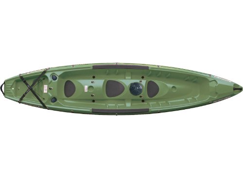 BIC Sport Borneo Kayak, Fishing Green, 13-Feet 5-Inch x 33-Inch