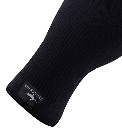 SEALSKINZ Unisex Waterproof All Weather Ultra Grip Knitted Glove, Black, X-Large