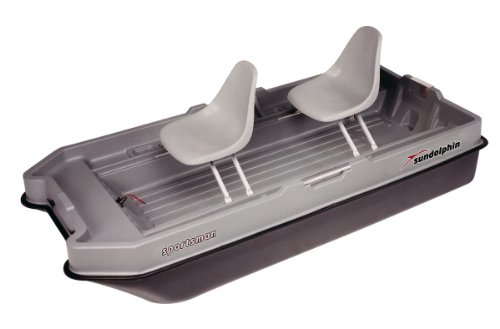 sundolphin Sportsman Fishing Boat (Gray/Black, 8.6-Feet)