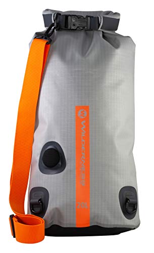 Wilderness Systems Waterproof XPEL Dry Bag with Valve & Shoulder Strap - Size - converts to Cooler, Grey, 20L
