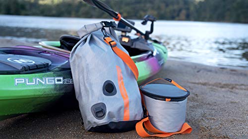 Wilderness Systems Waterproof XPEL Dry Bag with Valve & Shoulder Strap - Size - converts to Cooler, Grey, 20L