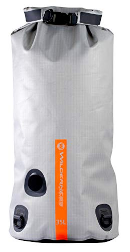 Wilderness Systems Waterproof XPEL Dry Bag with Valve & Shoulder Strap - Size - converts to Cooler, Grey, 35L