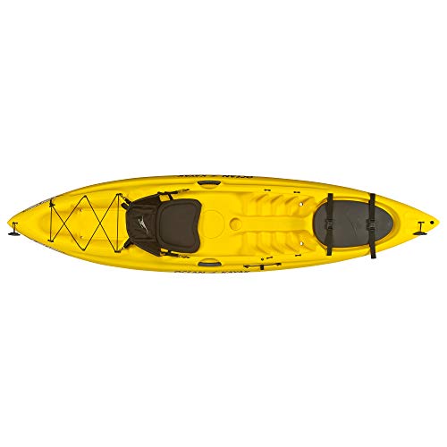 Ocean Kayak Caper Classic One-Person Recreational Sit-On-Top Kayak, Yellow, 11 Feet