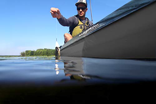 Pelican Saber 100X Angler Sit-on-top Fishing Kayak Kayak 10 Feet Lightweight one Person Kayak Perfect for Fishing, Granite/Magnetic Grey, One Size