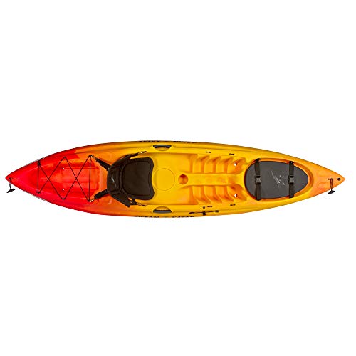 Ocean Kayak Caper Classic One-Person Recreational Sit-On-Top Kayak, Sunrise, 11 Feet