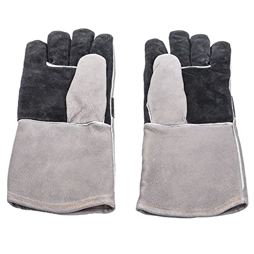 Oklahoma Joe's 3339484R06 Premium Leather Gloves, Gray