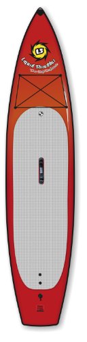 Liquid Shredder SUP Lake Paddleboard, 12' x 31.5", Red