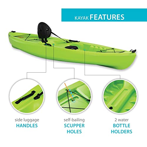 Lifetime Tioga Sit-On-Top Kayak, Lime, 120"