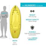 Yellow Youth Wave Kayak & Paddle Kit, 183cm