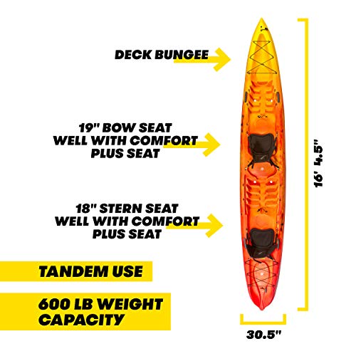 Ocean Kayak Zest Two Expedition Tandem Sit-On-Top Touring Kayak