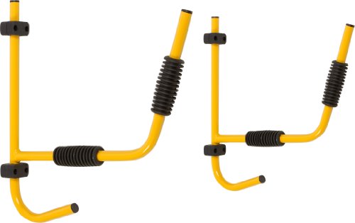 Suspenz Kayak Folding Storage Rack, Wall Hangers, Yellow, 16.5" x 15" (12-8601)
