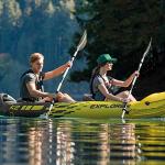 Intex 86" Kayak Paddle - Lightweight, Durable, Adjustable 3-Position Blades, Comfortable Grips