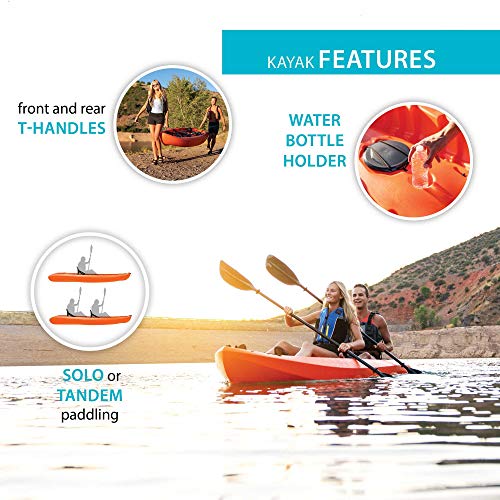 Lifetime Kokanee Sit-On-Top Kayak, Orange, 10'6"