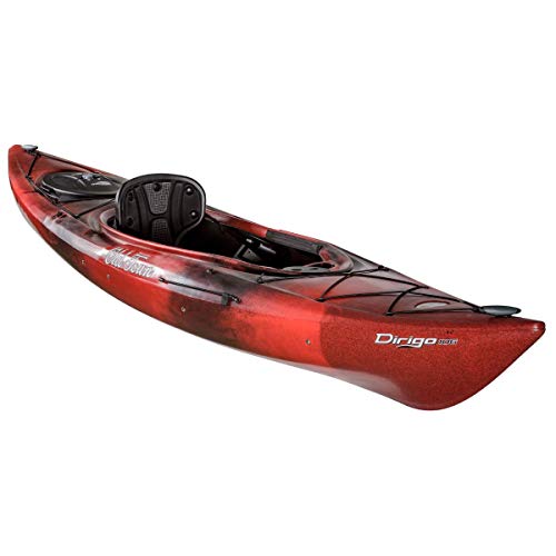 Old Town Canoes & Kayaks Dirigo 106 Recreational Kayak, Black Cherry, 6 Inches, Length 10 ft