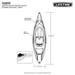 Lifetime 90899 Payette Sit-in Kayak with Paddle