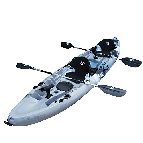 BKC TK219 Tandem Fishing Kayak with Padded Seats