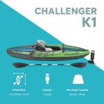 Intex Challenger K1 Kayak Bundle with Paddle