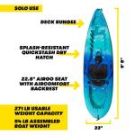 Ocean Kayak Malibu 9.5 Kayak - Seaglass Finish