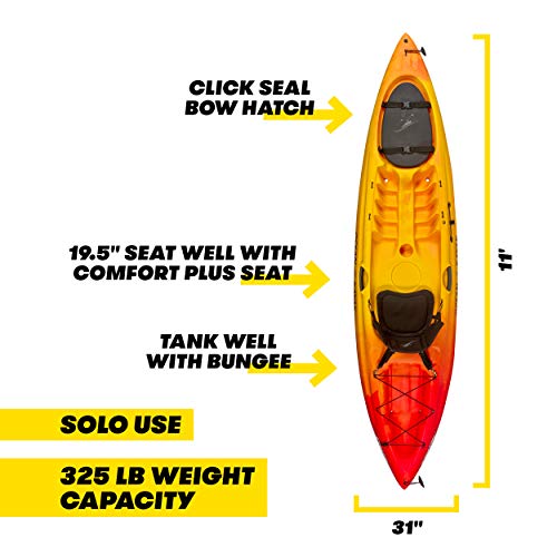 Sunrise Ocean Kayak Caper, 11 Feet Sit-On-Top