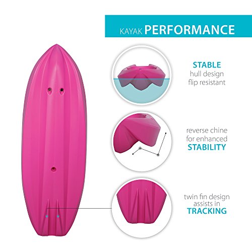 Youth Pink Kayak with Paddle - 6