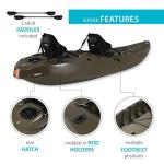 Lifetime Sport Fisher Kayak, Single or Tandem, 10ft, Olive Green
