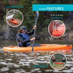 Lifetime Pacer 8 ft Sit-Inside Kayak (Paddle Included), Orange (91164)