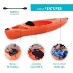 Lifetime Pacer 8 ft Sit-Inside Kayak (Paddle Included), Orange (91164)