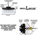 Power Drill Cleaning Brushes for Cars and Upholstery
