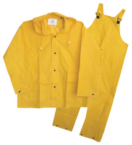 Yellow 3-Piece BOSS Kayak Rainsuit