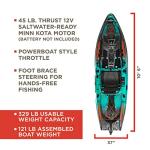 Old Town Sportsman 106 Minn Kota Motorized Fishing Kayak