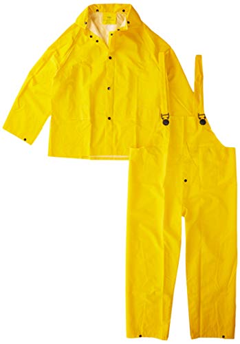 Medium Yellow 3-Piece Lined PVC Rain SuitBoss