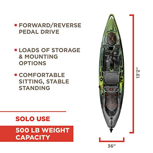 Old Town Predator Pedal Fishing Kayak with Rudder