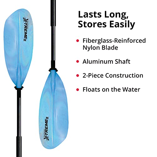 SeaSense X-TREME II Kayak Paddle, 96-Inch, Blue/White