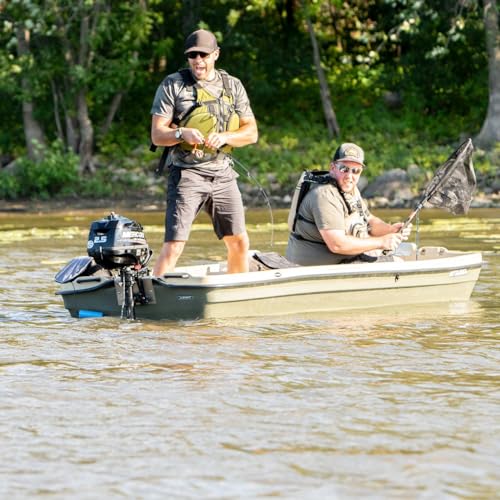 Pelican - Boat Intruder 12 ft. - Jon Fishing Boat - Great for Hunting/Fishing, Khaki/Beige