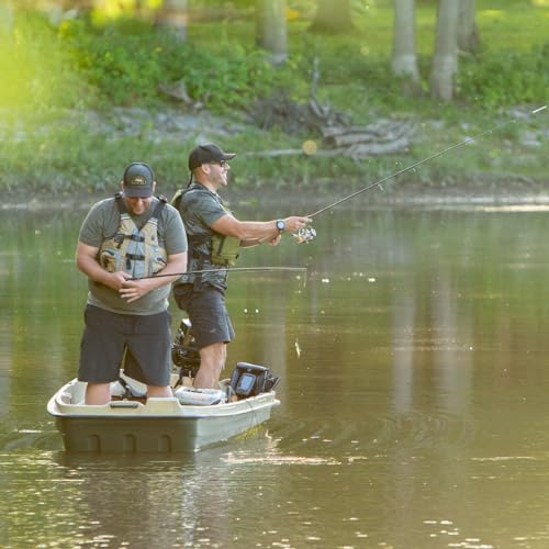 Pelican - Boat Intruder 12 ft. - Jon Fishing Boat - Great for Hunting/Fishing, Khaki/Beige