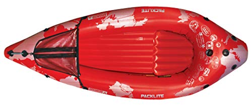 Advanced Elements PackLite™ Inflatable Kayak - AE3021-R Ultralight Kayak for Backpacking with Bag - 7' 10" - 4 lbs - Red