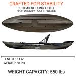 BKC UH-RA220 11.5ft Angler Sit On Top Kayak