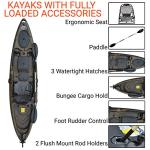 BKC UH-RA220 11.5ft Angler Sit On Top Kayak