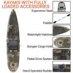BKC UH-PK13 Solo Traveler 13ft Kayak - Camo