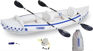 Sea Eagle SE370 Inflatable 3-Person Sports Kayak Package