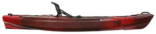 Perception Pescador Pro 10 | Sit on Top Fishing Kayak with Adjustable Lawn Chair Seat | Large Front and Rear Storage | 10' 6" | Red Tiger