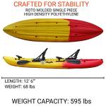 BKC UH-TK219-US Tandem Sit-On-Top Kayak, 2-3 Person