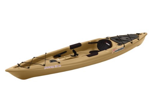SUNDOLPHIN Journey Sit-on-top Fishing Kayak (Sand, 12-Feet)