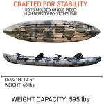 BKC TK219 Tandem Fishing Kayak with Padded Seats