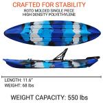 BKC UH-RA220 Angler Sit On Top Kayak